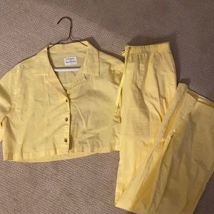 Yellow linen Set
